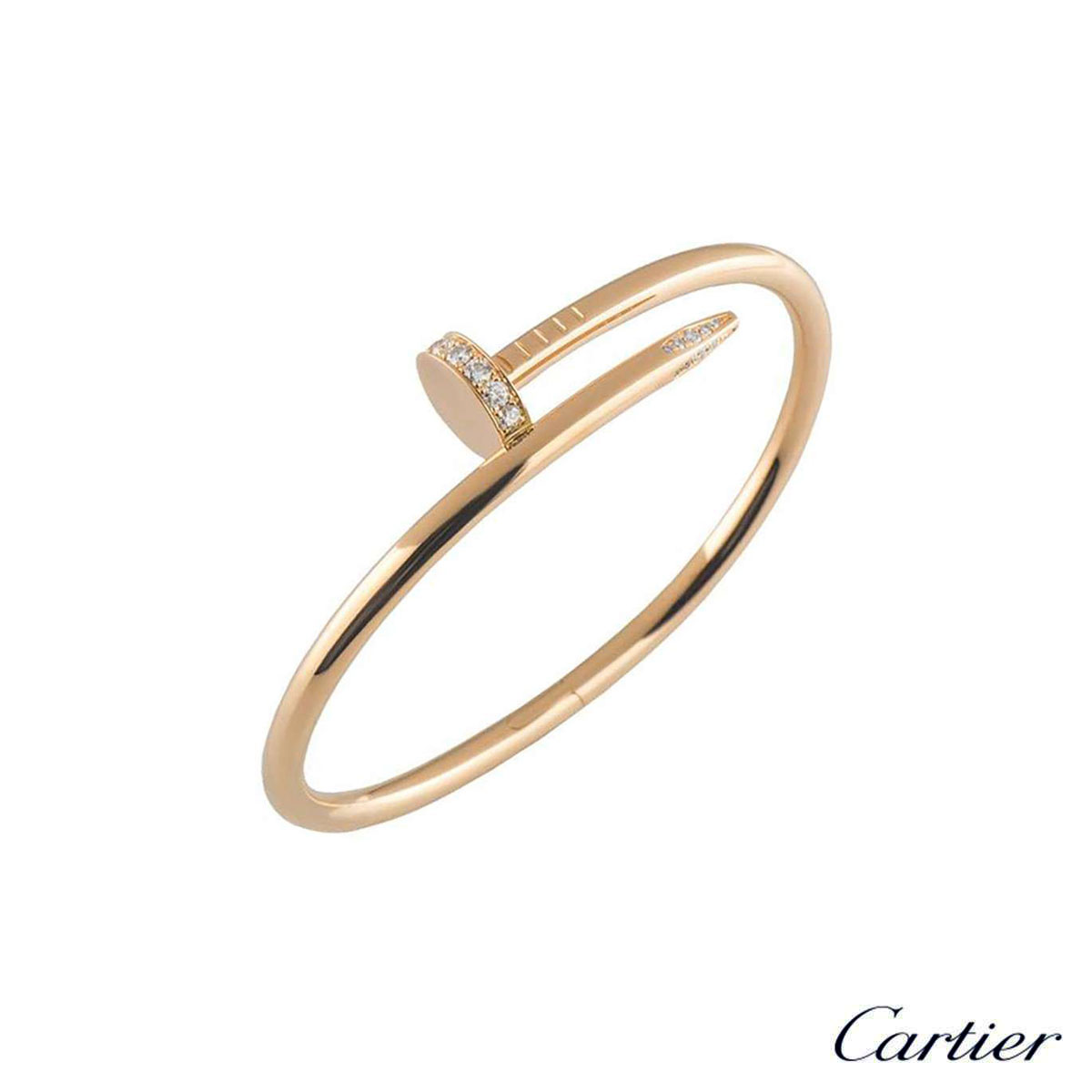 Cartier Rose Gold Juste un Clou Bracelet Size 15 B6048515 Rich